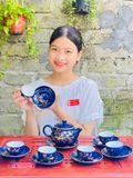  Bộ ấm chén pha chè gốm sứ 