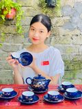  Bộ ấm chén pha chè gốm sứ 