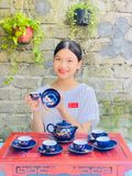  Bộ ấm chén pha chè gốm sứ 