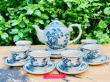  Bộ ấm chén men rạn sơn thủy 
