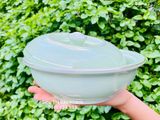  Bát Ngọc Xanh Viền Vàng 