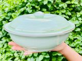  Bát Ngọc Xanh Viền Vàng 