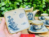  Bộ ấm chén gốm sứ men rạn 