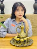  Bộ ấm ly đồng 