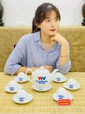  Bộ Ấm Chén VTV Men Trắng Bát Tràng – Gốm Sứ Cao Cấp, Sang Trọng, Ý Nghĩa BKCEVN-8188 