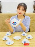  Bộ Ấm Chén VTV Men Trắng Bát Tràng – Gốm Sứ Cao Cấp, Sang Trọng, Ý Nghĩa BKCEVN-8188 