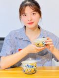  Bát Men Rạn Đắp Nổi Họa Tiết Hoa Sen Cao Cấp Xuất Xứ Bát Tràng 