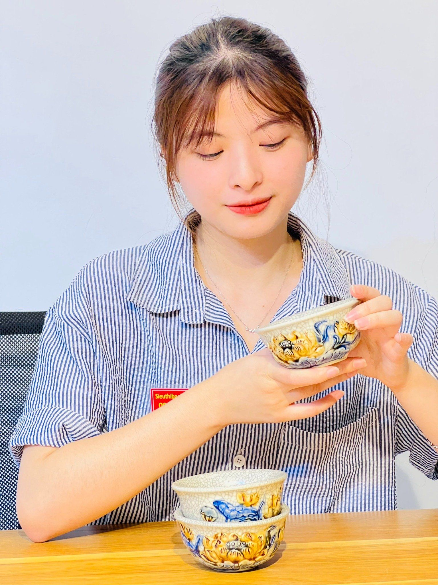  Bát Men Rạn Đắp Nổi Họa Tiết Hoa Sen Cao Cấp Xuất Xứ Bát Tràng 