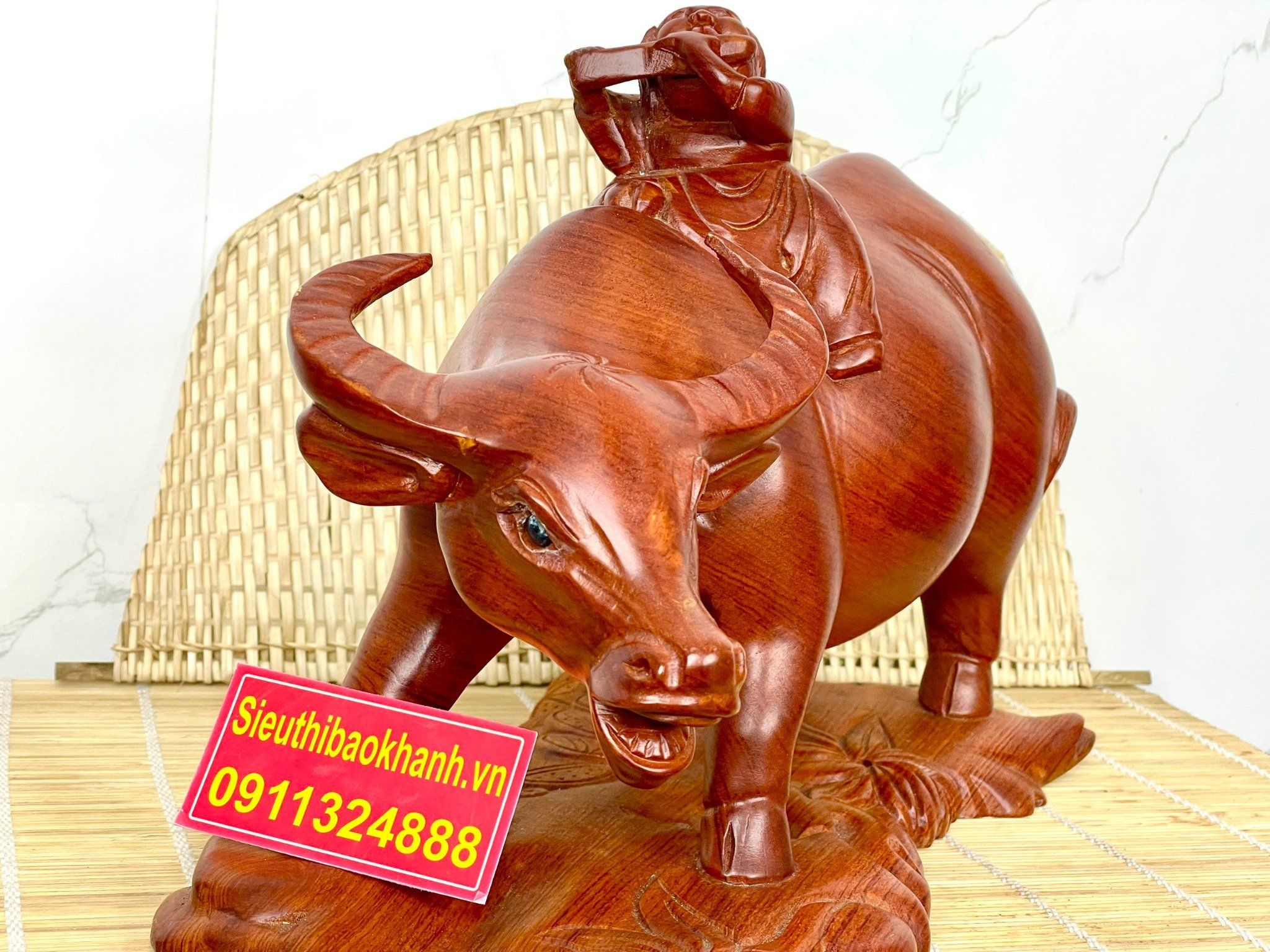  Tượng chú tiếu cưỡi trâu, bản mini tràng trí bàn làm việc 