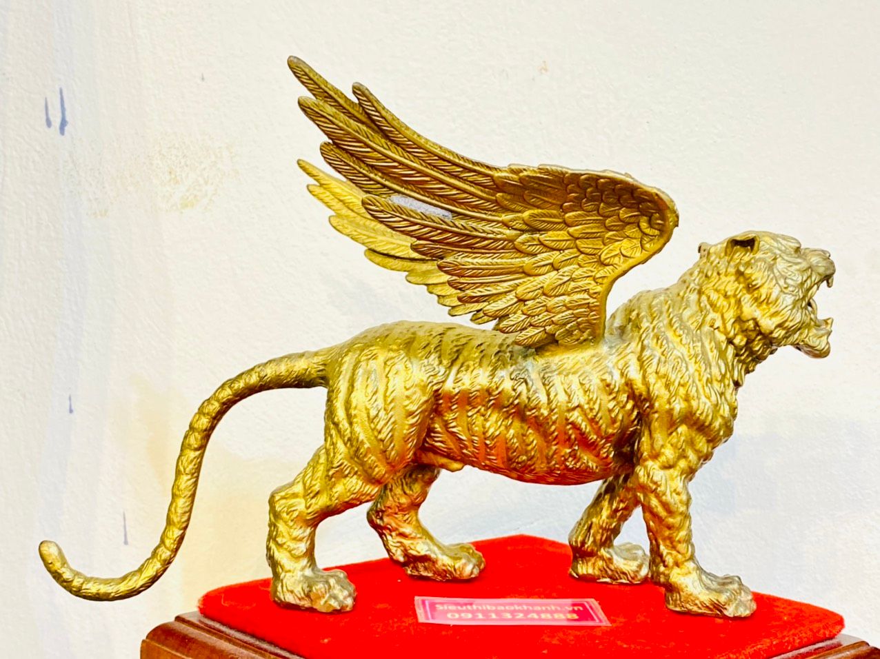  [ HỔ ĐỒNG PHONG THỦY] Tượng hổ có cánh 24cm trưng bày phòng khách, trang trí không gian nội thất 