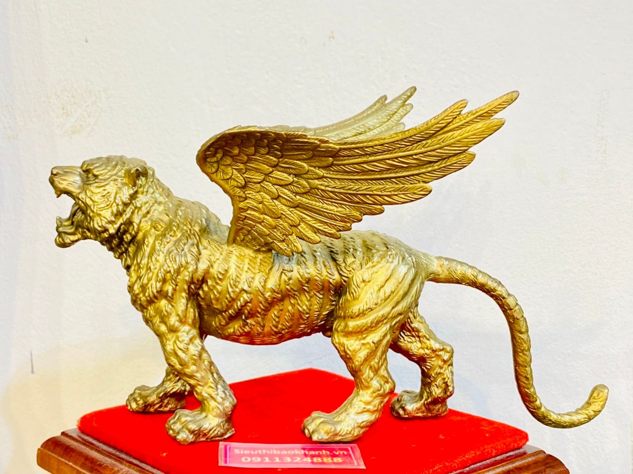  [ HỔ ĐỒNG PHONG THỦY] Tượng hổ có cánh 24cm trưng bày phòng khách, trang trí không gian nội thất 