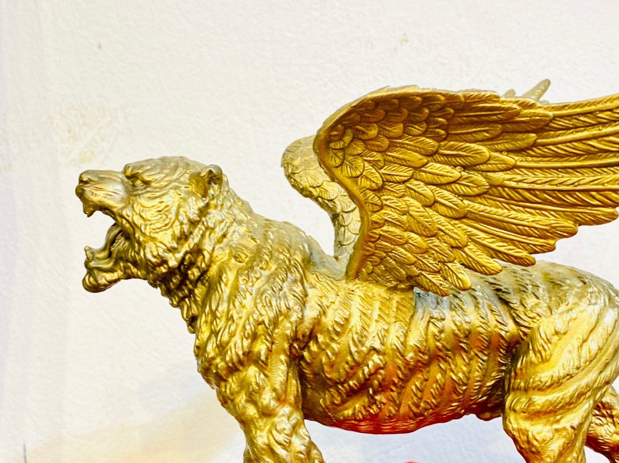  [ HỔ ĐỒNG PHONG THỦY] Tượng hổ có cánh 24cm trưng bày phòng khách, trang trí không gian nội thất 