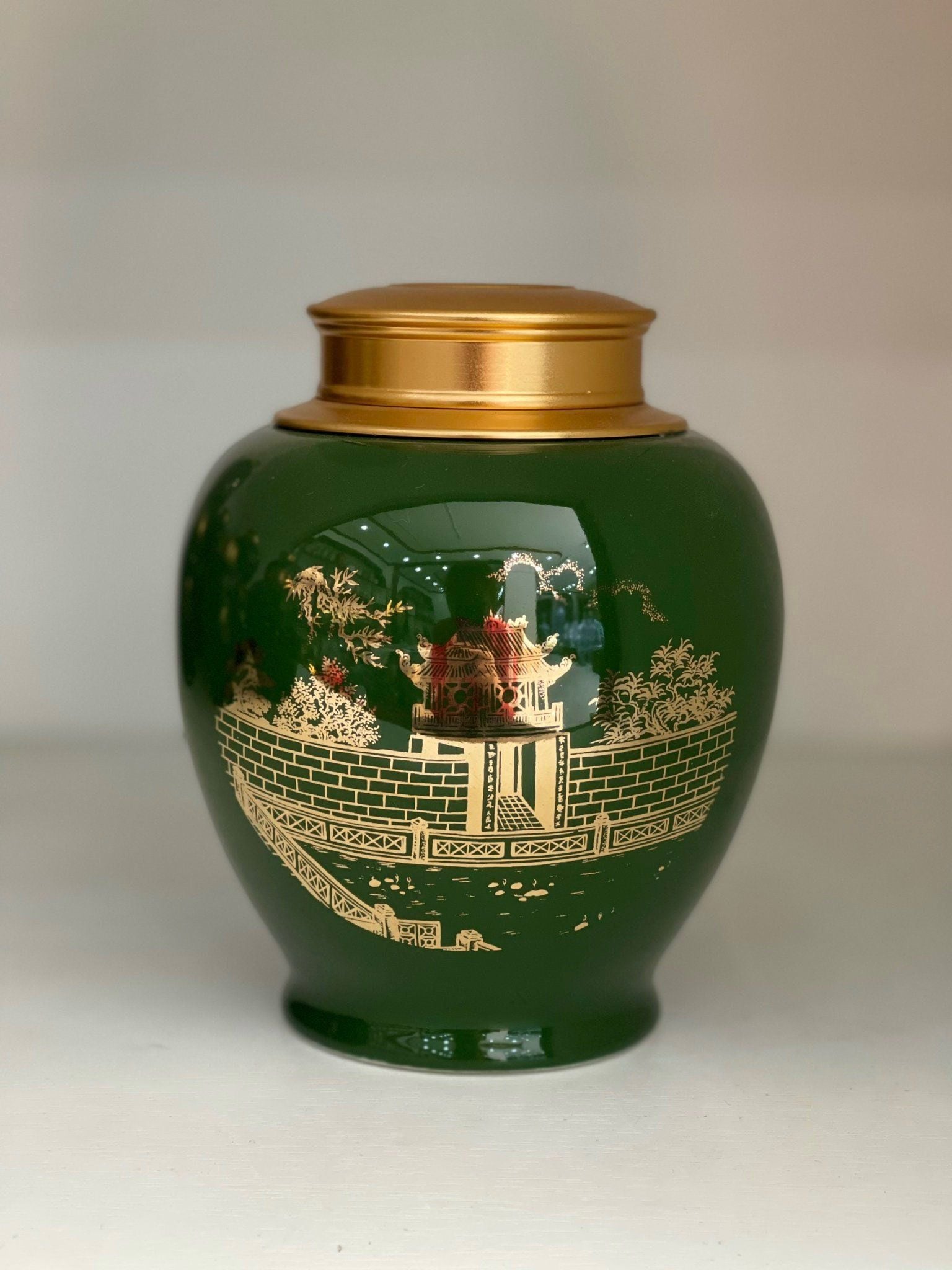  Hũ đựng chè xanh lá cây nổi bật 