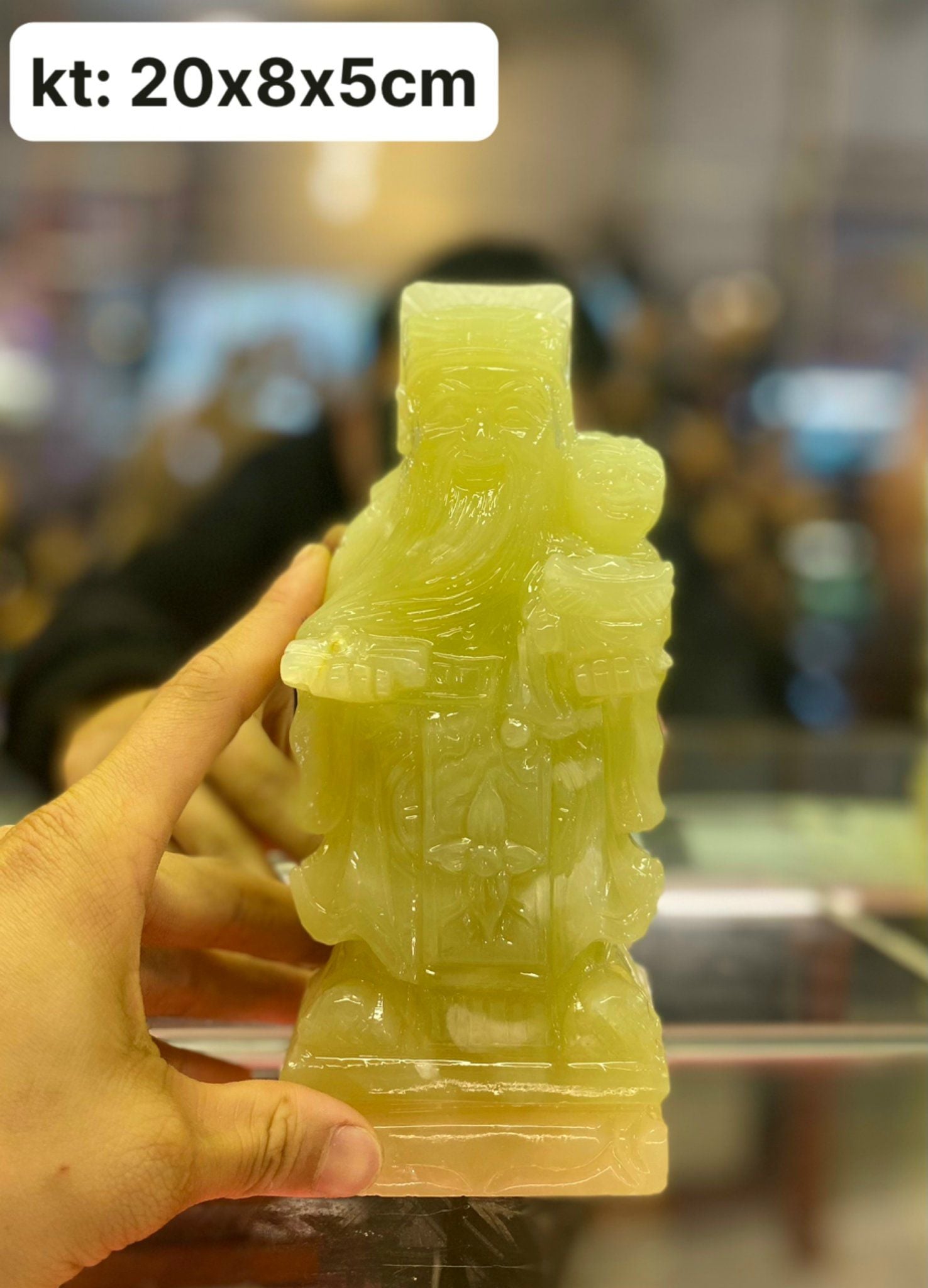  Bộ Tam Đa ngọc hoàng long , onyx xanh , chất mướt không lỗi vết , chạm khắc tinh xảo 