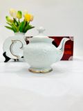  Bộ ấm chén Phù dung nổi ấm lượn dung tích 800ml 
