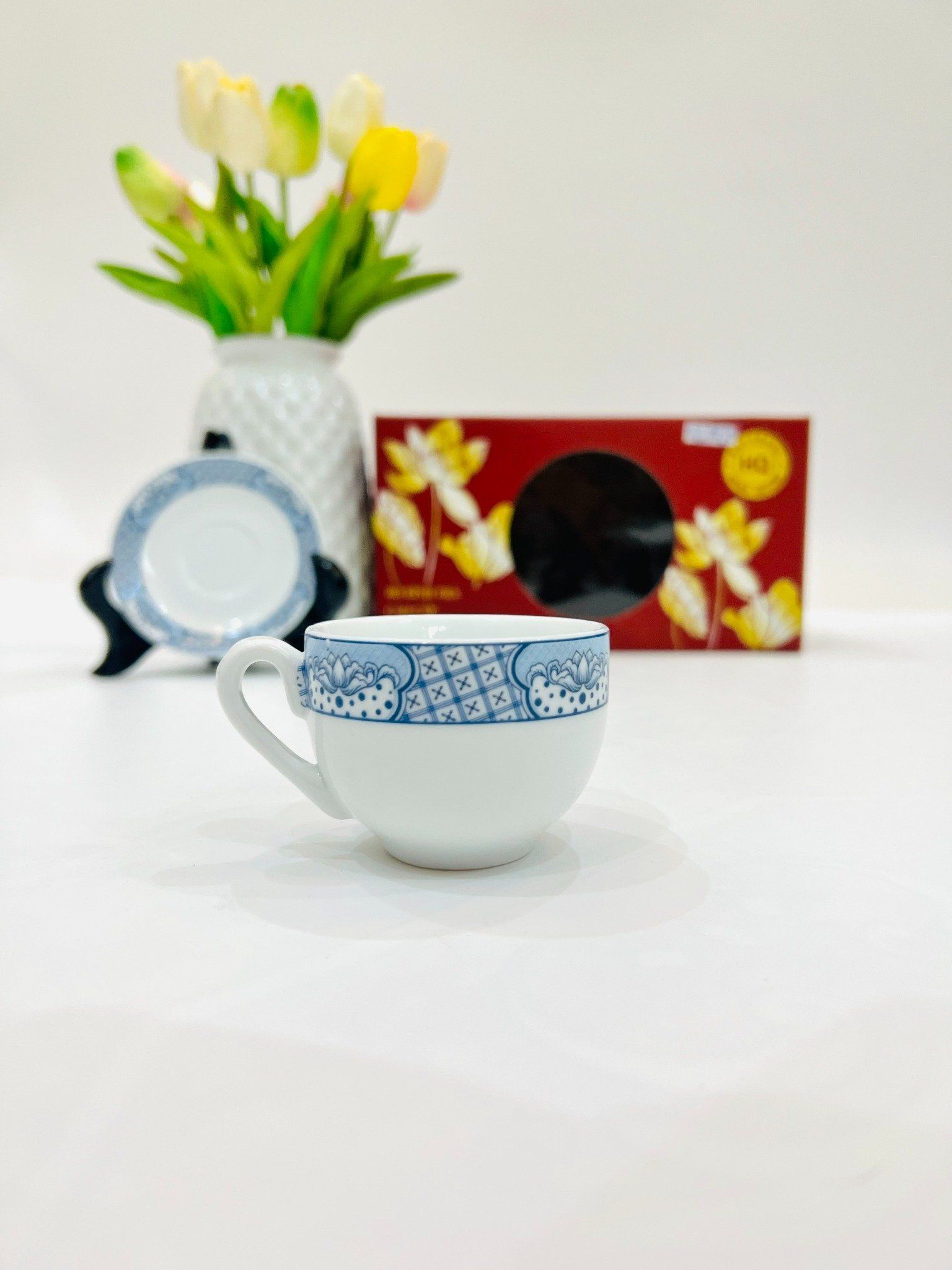  Bộ ấm chén Viền xanh chùa Minh Long dung tích 800ml 