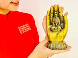 Tượng Bàn tay Phật bằng đồng nguyên chất Trưng bày nội thất 