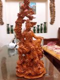  Quan âm tự tại gỗ hương đá 