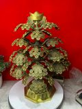  Cây tài lộc bằng đồng, mang lại may mắn, tài lộc cho gia chủ cao 48cm 