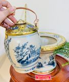  Điêu bát dáng cao men rạn bọc đồng - hàng bát tràng cao cấp 