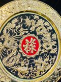  Mâm Bồng phong thủy bằng đồng vẽ rồng 