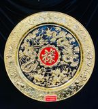  Mâm Bồng phong thủy bằng đồng vẽ rồng 