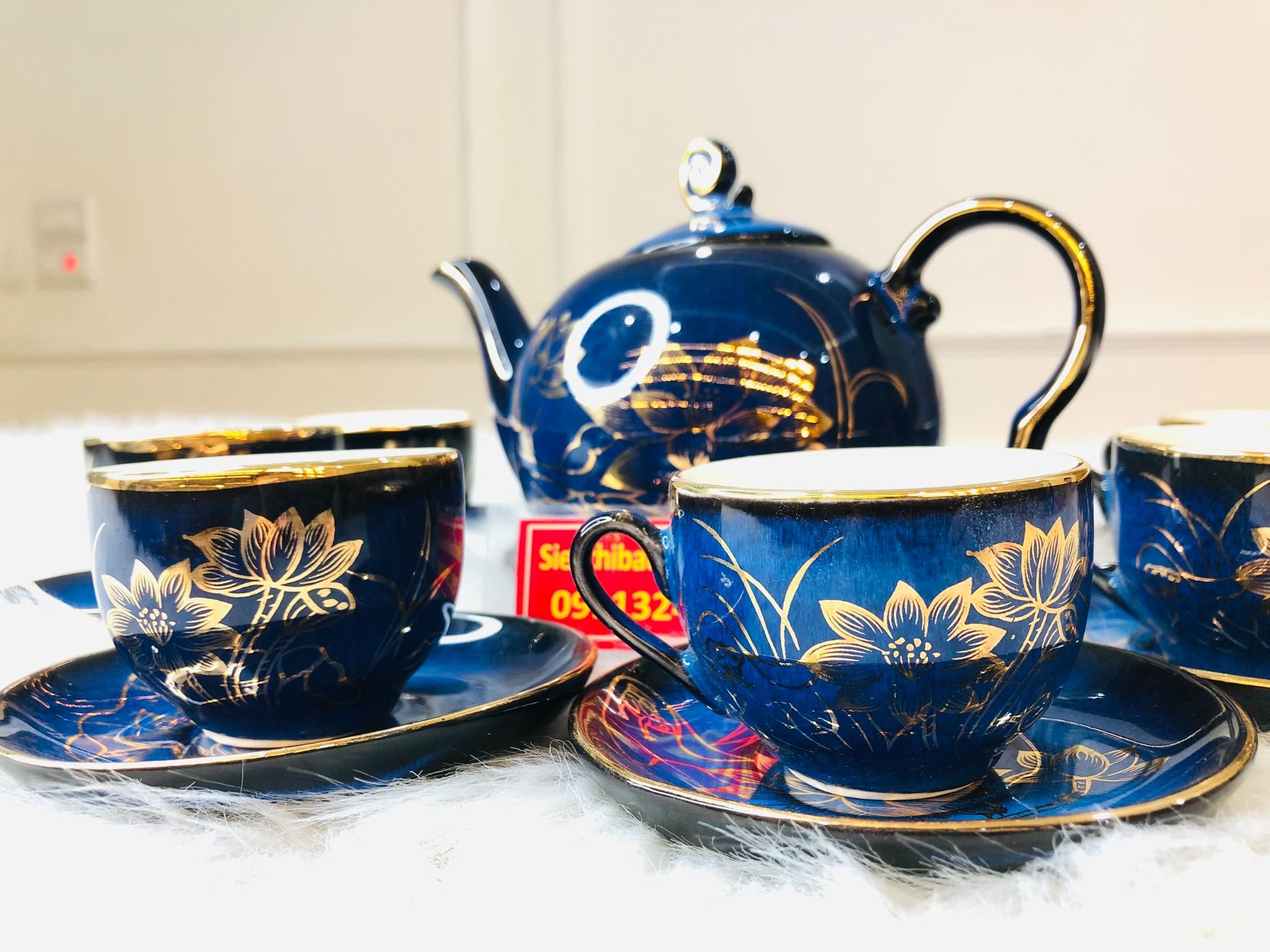  Bộ ấm chén,ấm trà Đẹp chính hãng Bát Tràng-Gốm sứ Bảo Khánh 