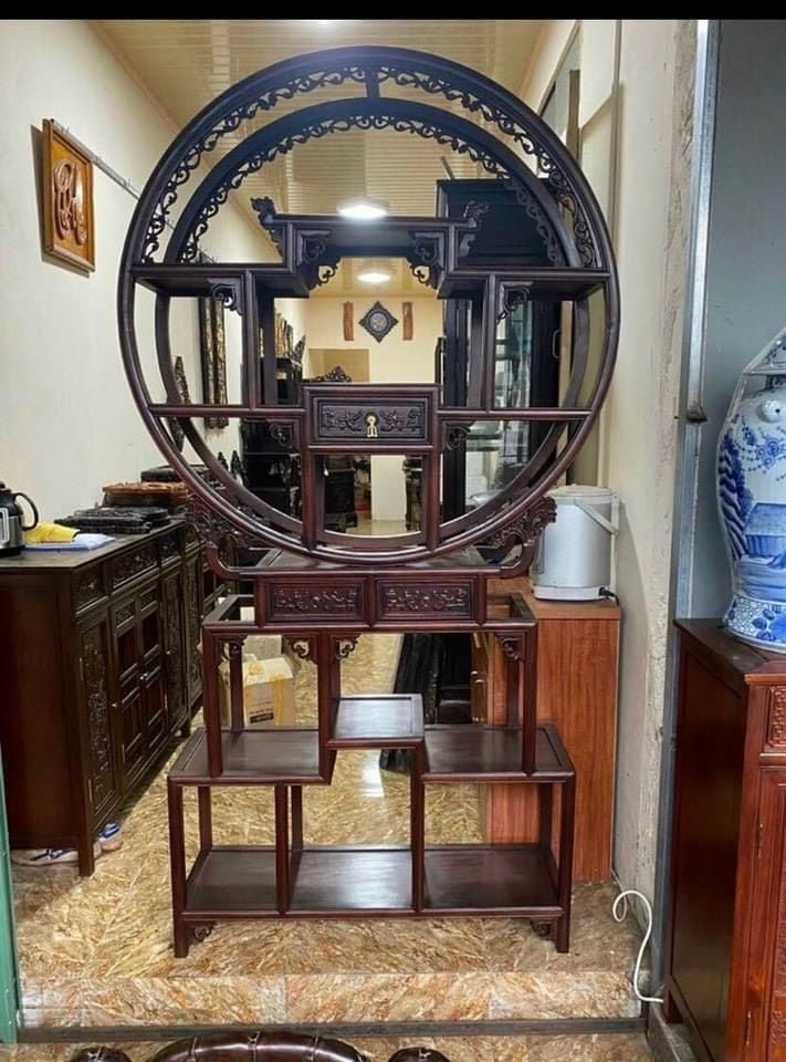  Kệ Trang trí, bày đồ bằng gỗ hương cao cấp 