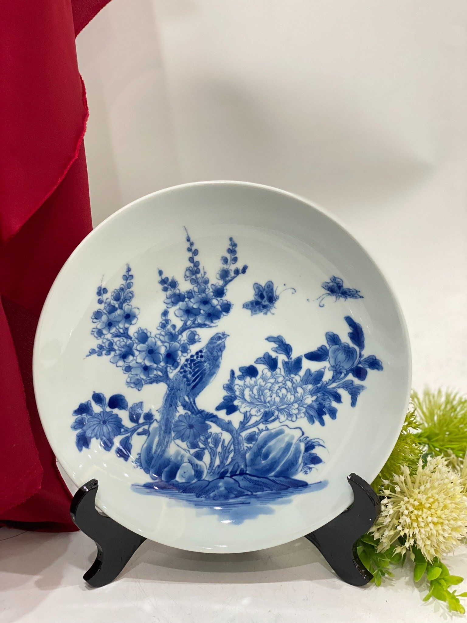  ĐĨA MEN TRÀM VẼ HOẠ TIẾT PHI 22CM 