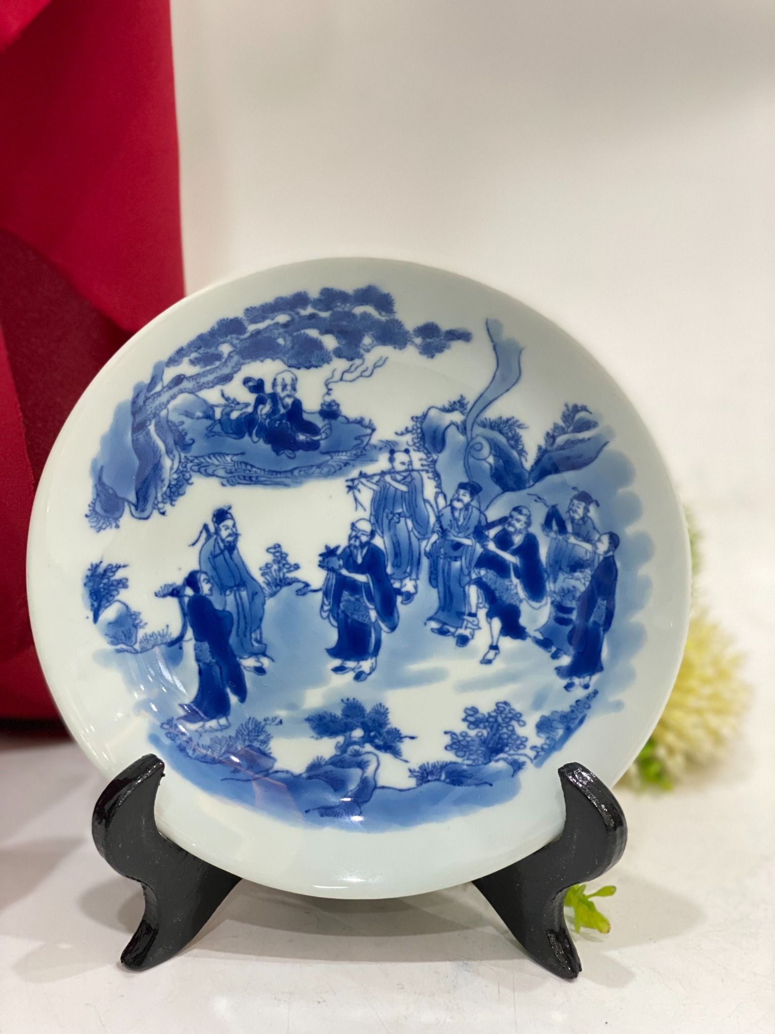  ĐĨA MEN TRÀM VẼ HOẠ TIẾT PHI 16CM 