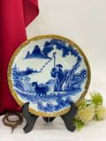  ĐĨA MEN TRÀM VẼ HOẠ TIẾT PHI 26CM 
