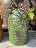  Bình hoa dáng chuông khắc nổi hoạ tiết cao 40cm 