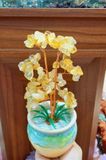  CÂY TÀI LỘC ĐÁ THẠCH ANH VÀNG 25x10CM 