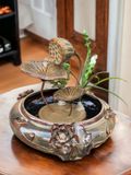  THÁC NƯỚC PHONG THUỶ DÁNG HOA SEN BÌNH TRÒN 