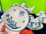  Bộ ấm sơn thuỷ men rạn 