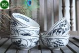  BÁT TỨ CẢNH BÁT TRÀNG (BỘ 10 BÁT) 