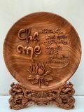  ĐĨA GỖ TRANG TRÍ KHẮC CHỮ CHA MẸ (Đk 40) 