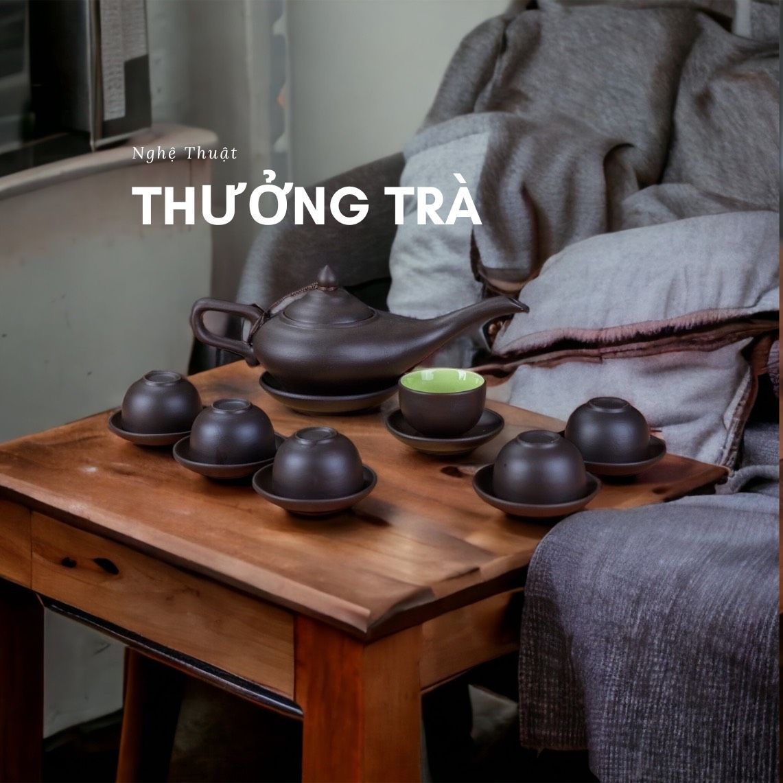  BỘ TRÀ DÁNG ALADANH LÒNG XANH 450ML 