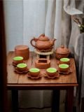  BỘ ẤM CHÉN TỬ SA ĐẮP SEN 