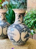  BÌNH MEN RẠN HOẠ TIẾT HOA SEN (CAO 45CM) 