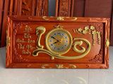  TRANH ĐỒNG HỒ GỖ HƯƠNG ĐỎ THIẾT KỄ HÌNH CHỮ LỘC 