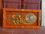  TRANH ĐỒNG HỒ THIẾT KỄ HÌNH CHỮ PHÚC GỖ HƯƠNG ĐỎ 