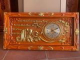  TRANH ĐỒNG HỒ THIẾT KỄ HÌNH CHỮ NHẪN GỖ HƯƠNG ĐỎ 