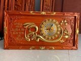  TRANH ĐỒNG HỒ THIẾT KỄ HÌNH CHỮ TÂM GỖ HƯƠNG ĐỎ 