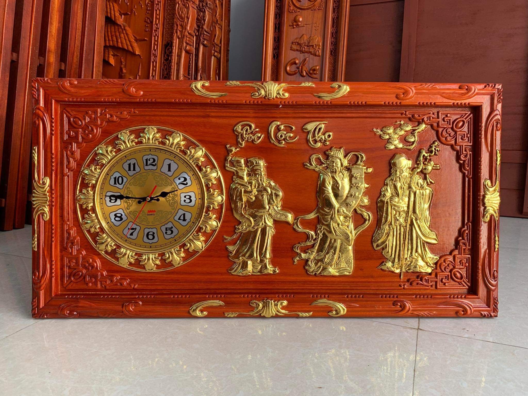  TRANH ĐỒNG HỒ KHẮC NỔI 3 ÔNG 