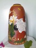  CHUÔNG GỐM MỘC BÁT TRÀNG CHIM HẠC CAO 45CM 