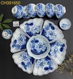  SET BÁT ĐĨA 7 MÓN VẼ HOẠ TIẾT TINH XẢO 