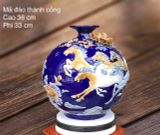  BÌNH HÚT LỘC MÃ ĐÁO THÀNH CÔNG MÀU XANH LAM PHI 33 