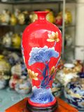  BÌNH HÚT LỘC PHONG THUỶ MAI BÌNH SEN CÁ MÀU ĐỎ 