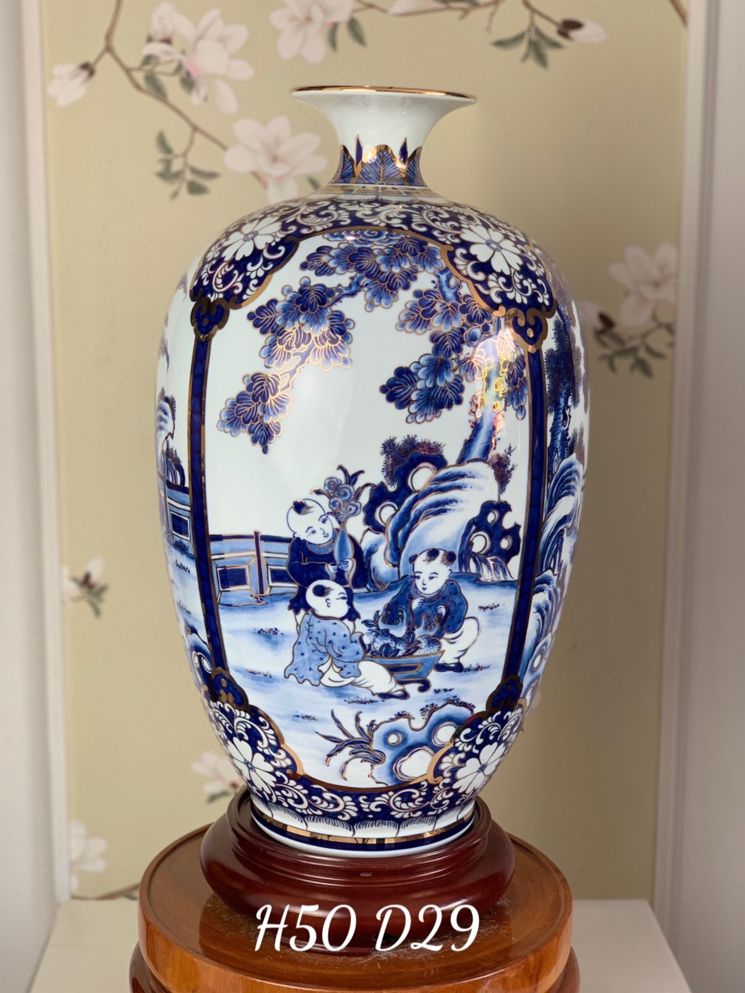  BÌNH HÚT LỘC SƠN THUỶ DÁNG BÍ 50CM 